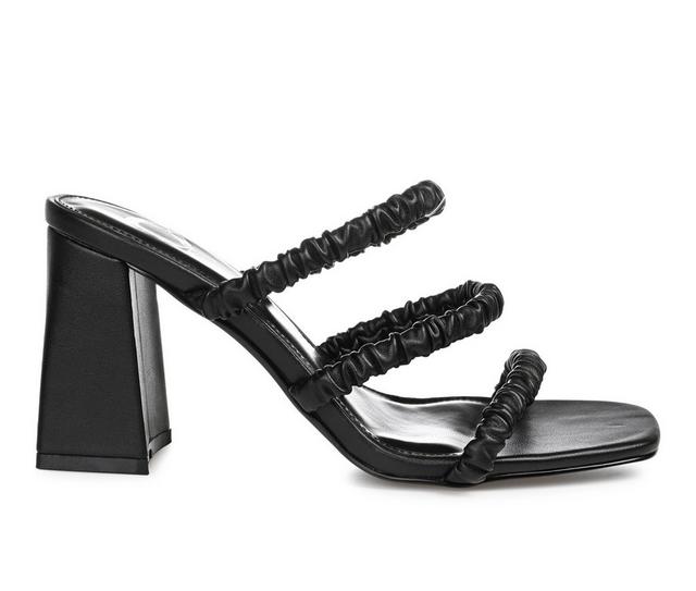 Women's Journee Collection Reagaan Dress Sandals in Black color