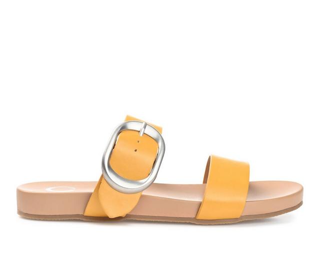 Women's Journee Collection Crysta Footbed Sandals in Orange color