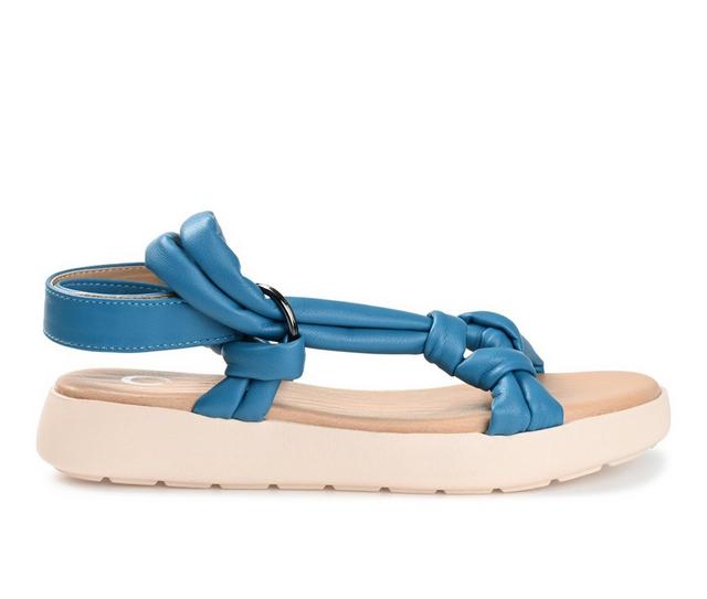 Women's Journee Collection Marri Sandals in Blue color