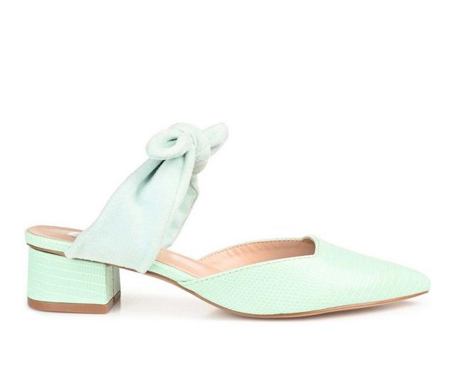 Women's Journee Collection Melora Mules in Mint color