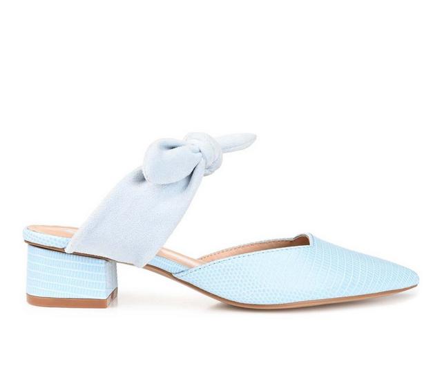 Women's Journee Collection Melora Mules in Blue color