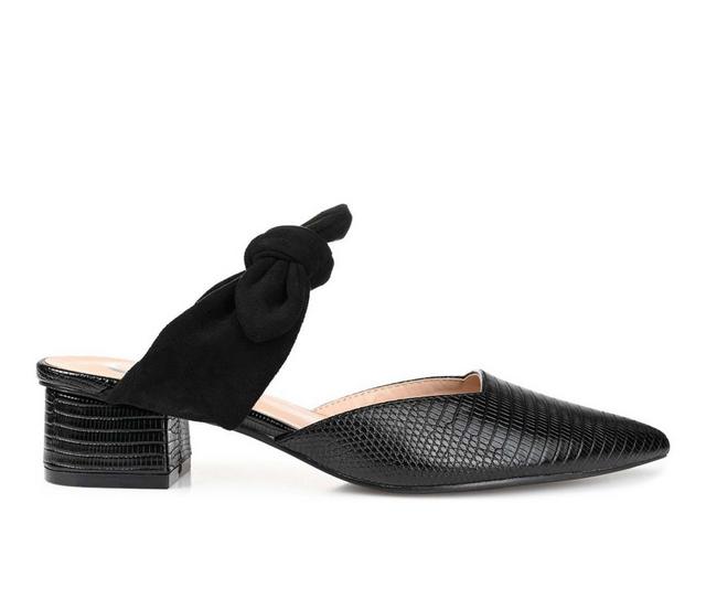 Women's Journee Collection Melora Mules in Black color