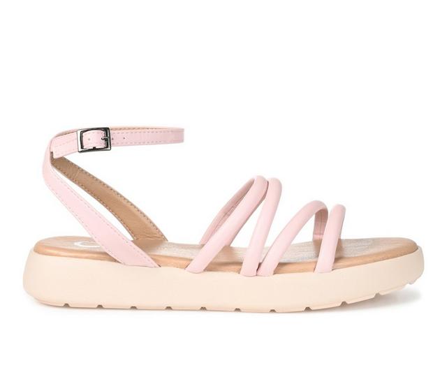 Women's Journee Collection Palomma Platform Sandals in Lilac color