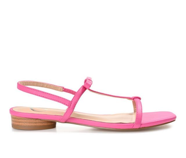 Women's Journee Collection Zaidda Flat Sandals in Pink color