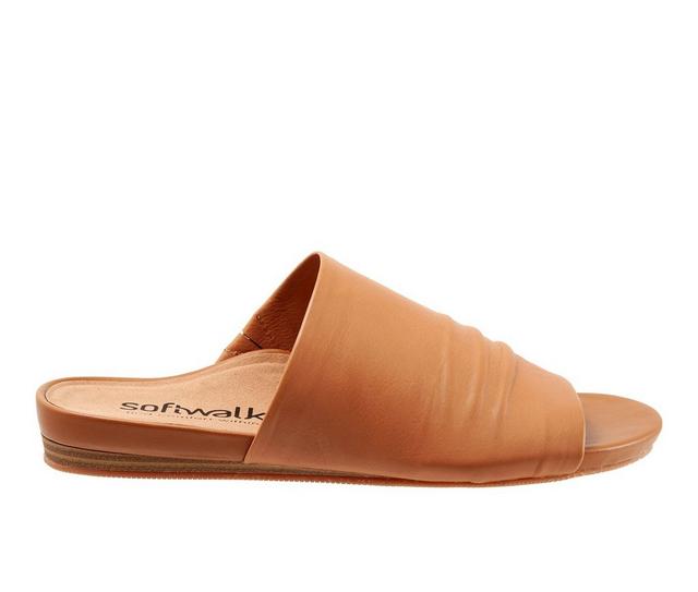 Women's Softwalk Camano Sandals in Tan color