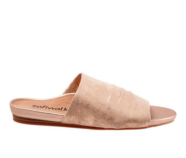 Women's Softwalk Camano Sandals in Rose Gold color