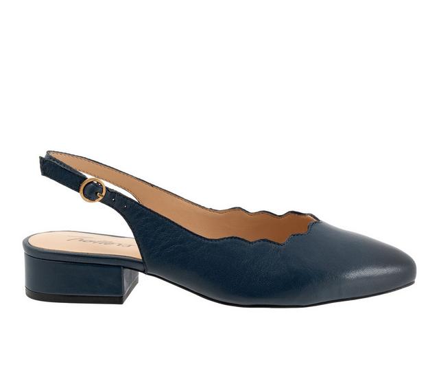 Women's Trotters Joselyn Slingback Pumps in Navy color