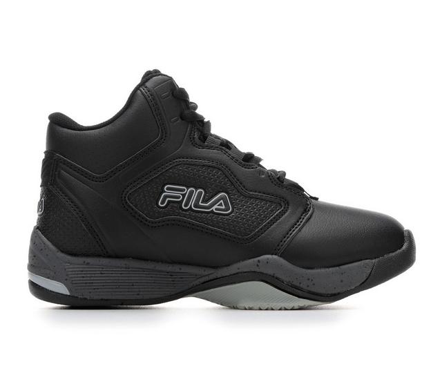 Boys' Fila Little Kid & Big Kid Sweeper 21 FW Basketball Shoes in Blk/Cslrk/Hrise color