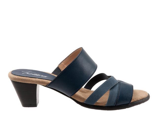 Women's Trotters Maxine Dress Sandals in Navy color