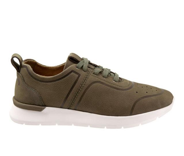 Women's Softwalk Stella Fashion Sneakers in Olive Green Nub color