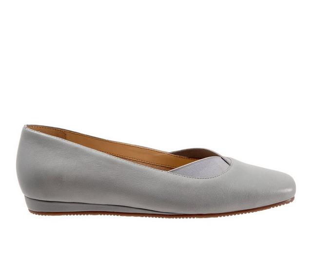 Women's Softwalk Vianna Flats in Misty Blue color