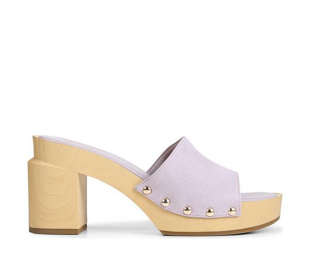 Women's Franco Sarto Capri Clog 3 Dress Sandals in Soft Lilac color