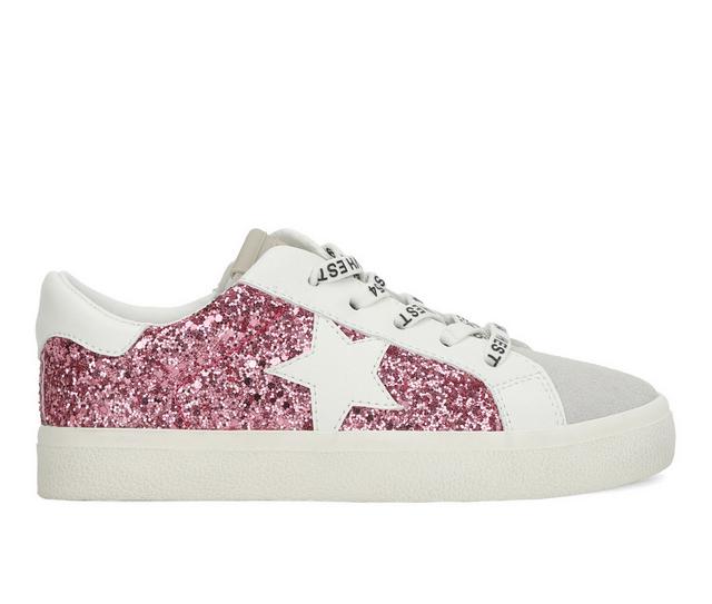 Girls' VINTAGE HAVANA Little Kid & Big Kid Gita Sneakers in Pink Glitter/Gr color