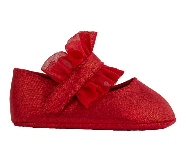 Girls' Baby Deer Infant Bella Crib Shoes in Red color