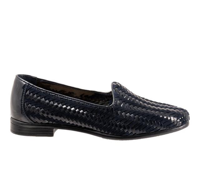 Women's Trotters Liz III Flats in Navy/Navy color