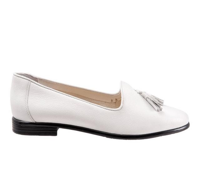 Women's Trotters Liz Tassel Loafers in White color