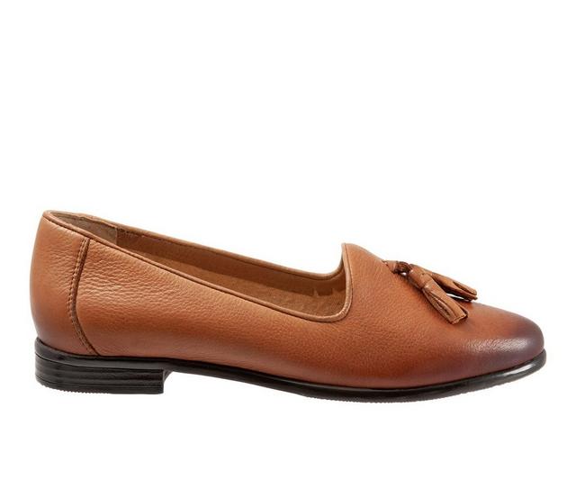 Women's Trotters Liz Tassel Loafers in Luggage color