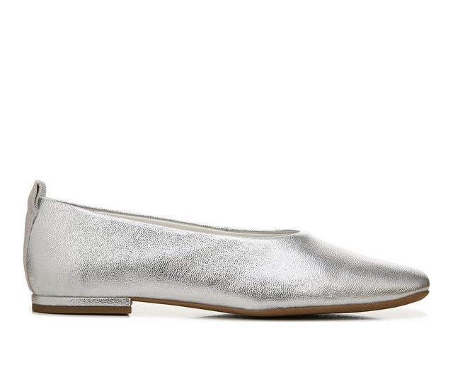 Women's Franco Sarto Vana Flats in Silver color