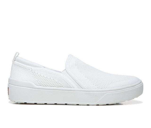Women's Dr. Scholls Delight Knit Slip On Sneakers in White color
