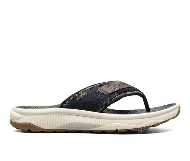 Men's Florsheim Tread Lite Thong Sandal Flip-Flops in Navy Nubuck color