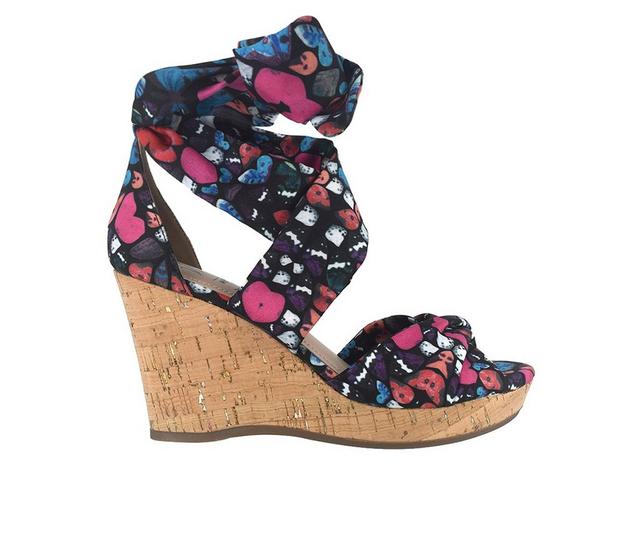 Women's Impo Omrya Wedge Sandals in Blue Multi color