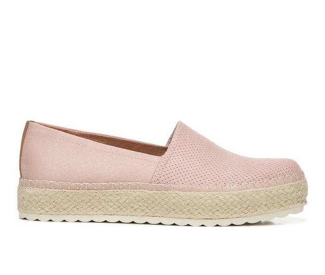 Women's Dr. Scholls Sunray Espadrille Slip-On Shoes in Pink Clay color