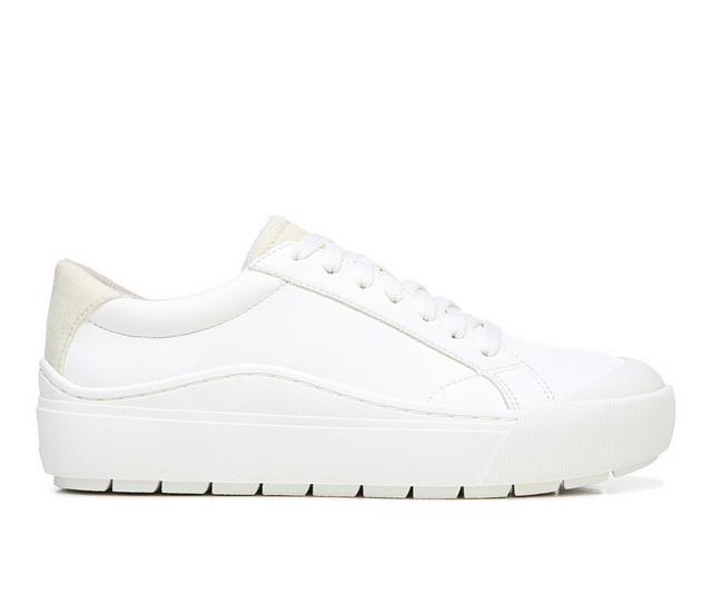 Women's Dr. Scholls Time Off Sustainable Platform Sneakers in White color