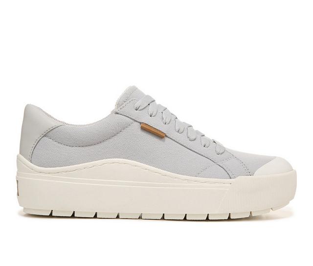 Women's Dr. Scholls Time Off Sustainable Platform Sneakers in Vapor Grey color