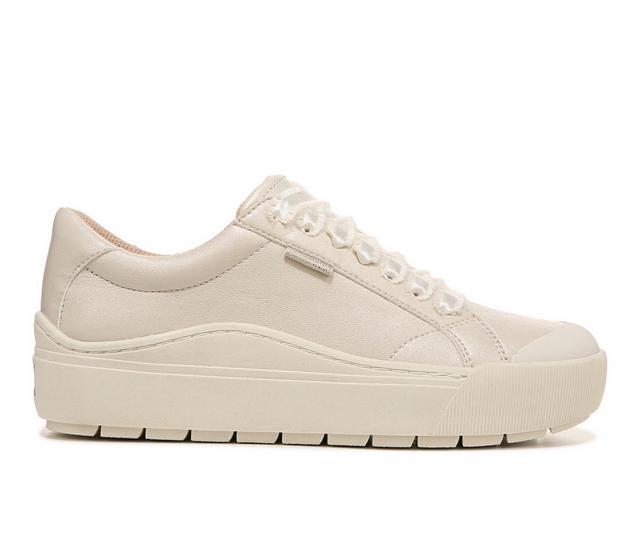 Women's Dr. Scholls Time Off Sustainable Platform Sneakers in Beige color