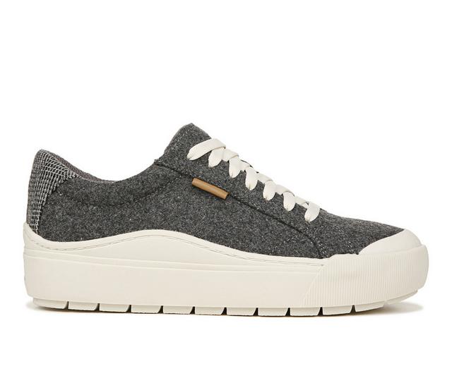 Women's Dr. Scholls Time Off Sustainable Platform Sneakers in Charcoal color