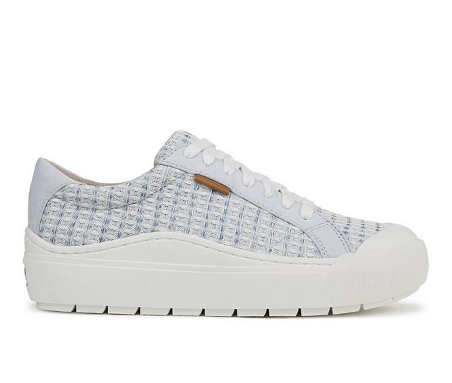 Women's Dr. Scholls Time Off Sustainable Platform Sneakers in Light Blue color