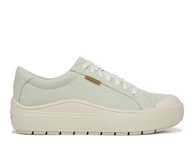 Women's Dr. Scholls Time Off Sustainable Platform Sneakers in Aloe Green color