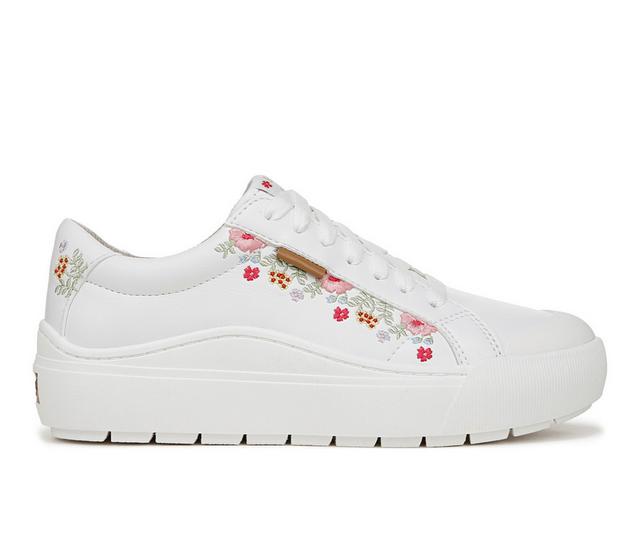Women's Dr. Scholls Time Off Sustainable Platform Sneakers in White Multi color
