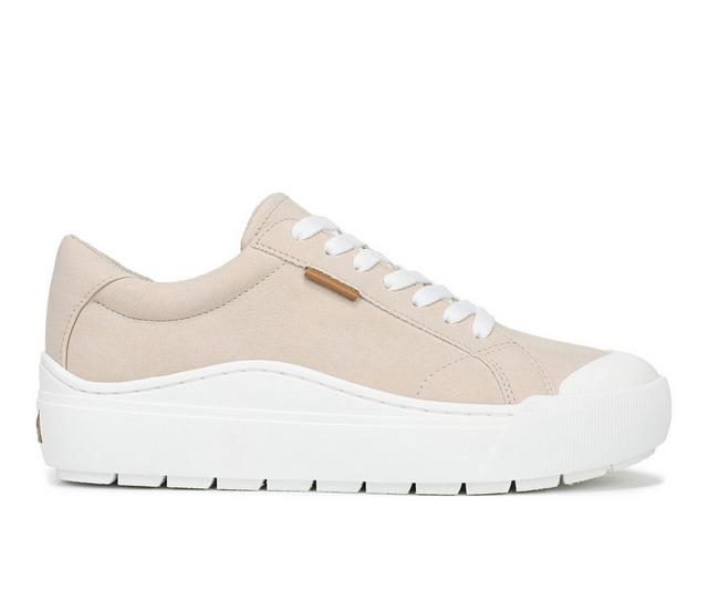 Women's Dr. Scholls Time Off Sustainable Platform Sneakers in Light Sand/Tan color