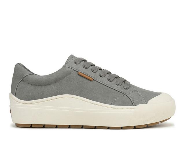 Women's Dr. Scholls Time Off Sustainable Platform Sneakers in Calm Grey color