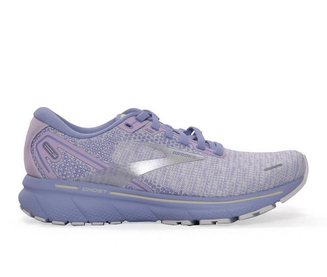 Women's Brooks Ghost 14 MU Running Shoes in Lilac/Purple color
