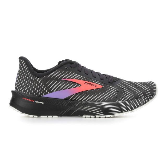 Women's Brooks Hyperion Tempo Running Shoes in Blk/Coral/Purp color