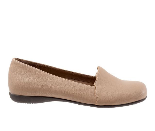 Women's Trotters Sage Flats in Dark Taupe color