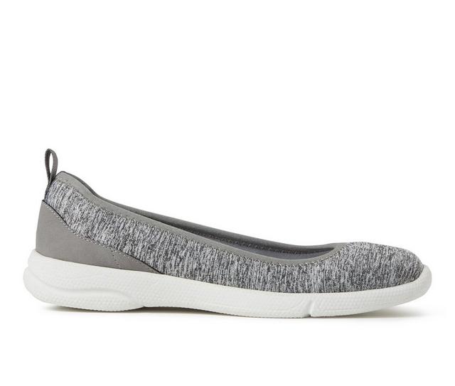 Women's Dearfoams OriginalComfort Easy Foam Ballet Flats in Grey Heather color