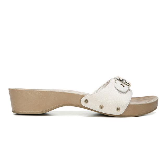 Women's Dr. Scholls Classic Sandals in Ivory Snake color