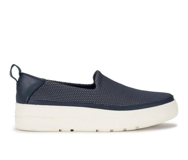 Women's Baretraps Nevin Slip Ons in Navy Blue Mesh color