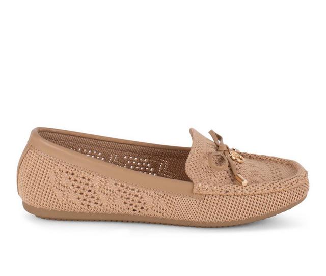 Women's Gloria Vanderbilt Rita Loafers in Tan color
