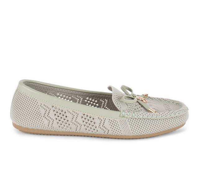 Women's Gloria Vanderbilt Rita Loafers in Sage green color