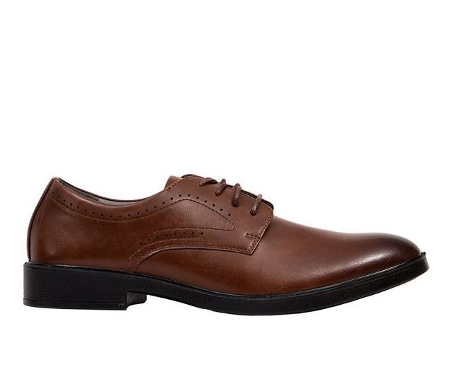 Men's Deer Stags Metro Dress Oxfords in Brown color