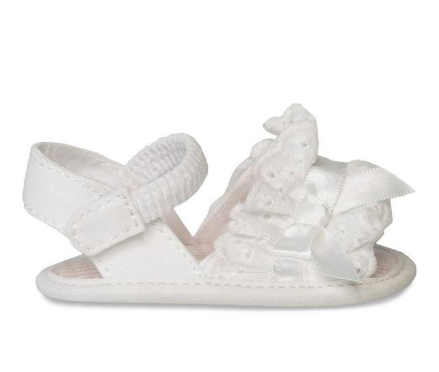 Girls' Baby Deer Infant Destiny Special Occasion Sandals in White color