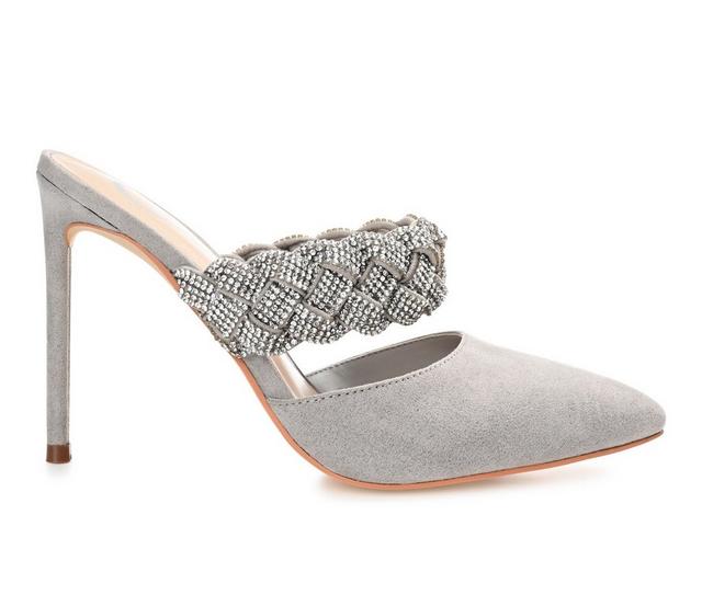 Women's Journee Collection Hazzl Special Occasion Shoes in Grey color