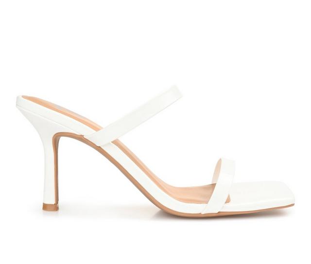 Women's Journee Collection Brie Dress Sandals in Off White color