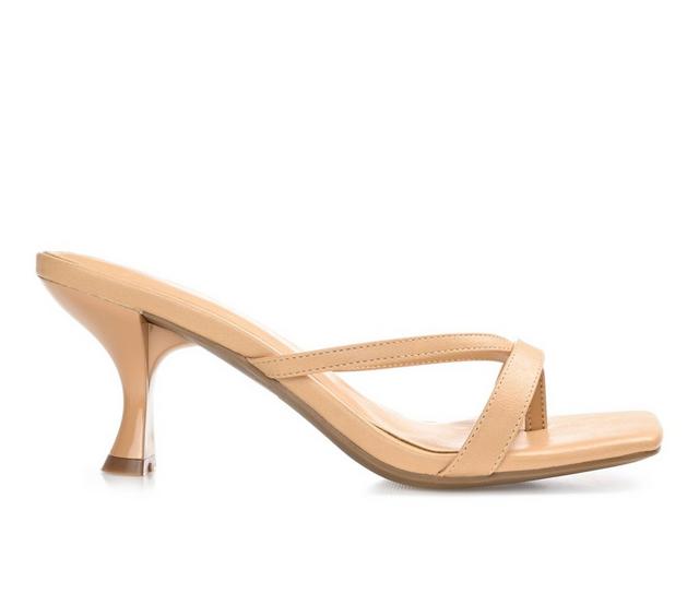 Women's Journee Collection Tallie Dress Sandals in Tan color