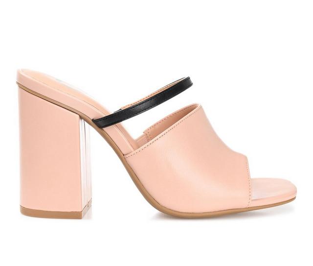 Women's Journee Collection Heiddy Dress Sandals in Blush color