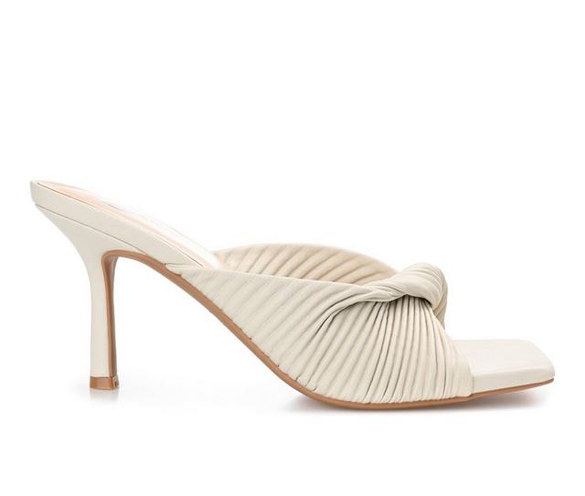 Women's Journee Collection Greer Dress Sandals in Off White color